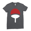 uchiha clan symbol crest   anime itachi sasuke naruto cosplay gift tee Ladies Fitted T-Shirt