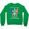 stand for the flag kneel for the cross Crewneck Sweatshirt
