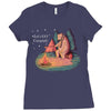 Let's Go Camping Ladies Fitted T-Shirt