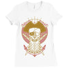 skull pirate Ladies Fitted T-Shirt