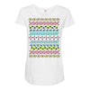 hawaiian pattern Maternity Scoop Neck T-shirt