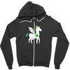 irish unicorn Zipper Hoodie