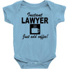instant lawyer just add coffee Baby Bodysuit