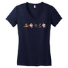 psycho animals Women's V-Neck T-Shirt
