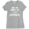 ask me about my lego ninjago Ladies Fitted T-Shirt