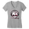 skully Women's V-Neck T-Shirt