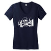 4x4 truck cross bone skull Women's V-Neck T-Shirt