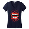 crazy laughter Women's V-Neck T-Shirt