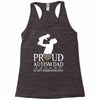 proud Autism dad Racerback Tank