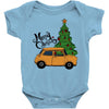 merry christmas car Baby Bodysuit