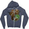 power critters Zipper Hoodie