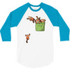 pocket red pandas 3/4 Sleeve Shirt
