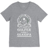Golfer Grandpa V-Neck Tee