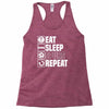 eat sleep spurs Racerback Tank