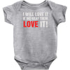 i will love it if we beat them Baby Onesie