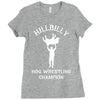 hillbilly hog wrestling champ Ladies Fitted T-Shirt