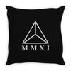 mmxi roman numerals triangle Throw Pillow