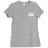 minimal typing bubble pocket tee Ladies Fitted T-Shirt