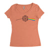 pink floyd parody d20 dungeons and dragons Women's Triblend Scoop T-shirt