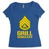 grill sergeant military Women's Triblend Scoop T-shirt