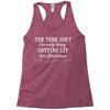 the tree isn't the only getting lit this christmas Racerback Tank