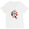 American Flag Q Fire V-Neck Tee