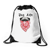 pug life Drawstring Bags