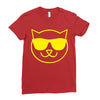 cat cool Ladies Fitted T-Shirt