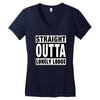 straight outta lonely lodge Women's V-Neck T-Shirt
