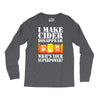 funny i make cider disappear, ideal gift or birthday present. Long Sleeve Shirts