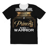 january  girl is a perfect combination of princess and warrior All Over Women's T-shirt