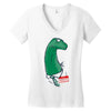 my name is apatosaurus Women's V-Neck T-Shirt
