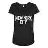new york city ringer Maternity Scoop Neck T-shirt