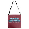 im from the future prezels thats all im saying Adjustable Strap Totes