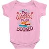 i'm booked Baby Bodysuit