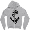 anchor sailor t shirt fashion cross top tee nautical tshirt retro tatt Zipper Hoodie