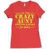 i'm the crazy aunt everyone warned you about Ladies Fitted T-Shirt