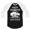 daddy and daughter  always heart to heart 3/4 Sleeve Shirt