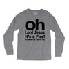 oh lord jesus it's a fire Long Sleeve Shirts