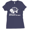 always late worth wait funny turtle tee Ladies Fitted T-Shirt