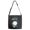 who loves poodle Adjustable Strap Totes