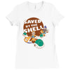 saved by the shell Ladies Fitted T-Shirt