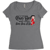 i'm that crazy girl who loves betty boop a lot Women's Triblend Scoop T-shirt