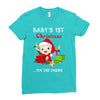 baby 1st christmas Ladies Fitted T-Shirt