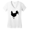 Chicken and Little Chick Women's V-Neck T-Shirt