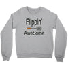 flippin awesome cooking greeting Crewneck Sweatshirt