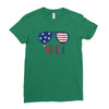 4th of July Ladies Fitted T-Shirt