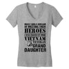 Vietnam Veteran Granddaughter Women's V-Neck T-Shirt