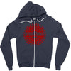 falling confucius Zipper Hoodie