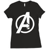 avengers sticker vinyl decal Ladies Fitted T-Shirt